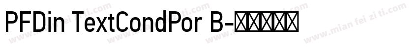 PFDin TextCondPor B字体转换